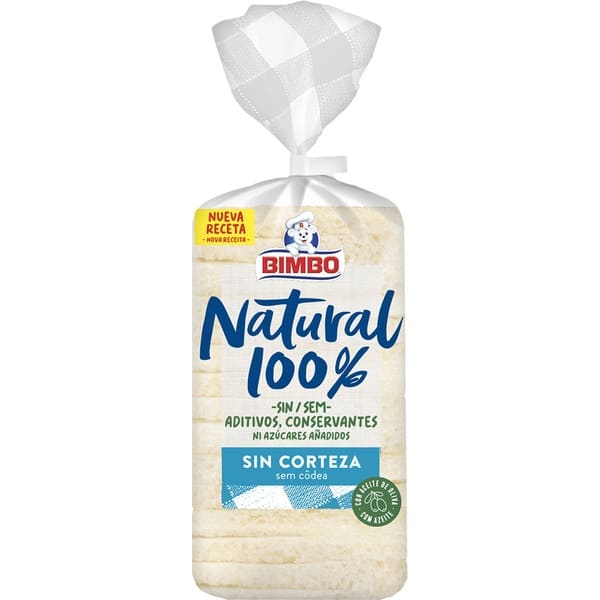 Bimbo Pan de Molde Natural Sin Corteza image 0