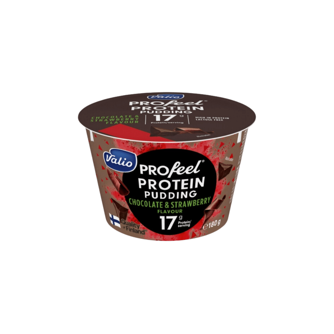 Valio Pudding de Chocolate y Fresa Alto en Proteínas image 0