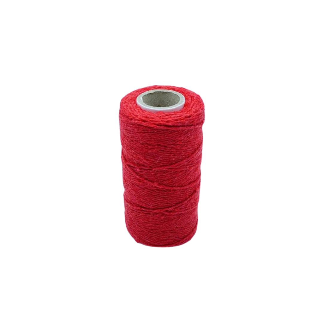Ovillo de Algodón Rojo 100g image 0