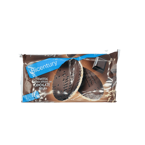 Bicentury Tortitas de Arroz Integral con Chocolate Negro image 0