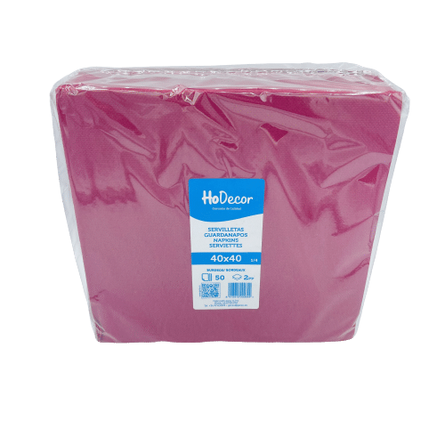Servilleta Color Burdeos Hodecor 40x40cm 50u image 0
