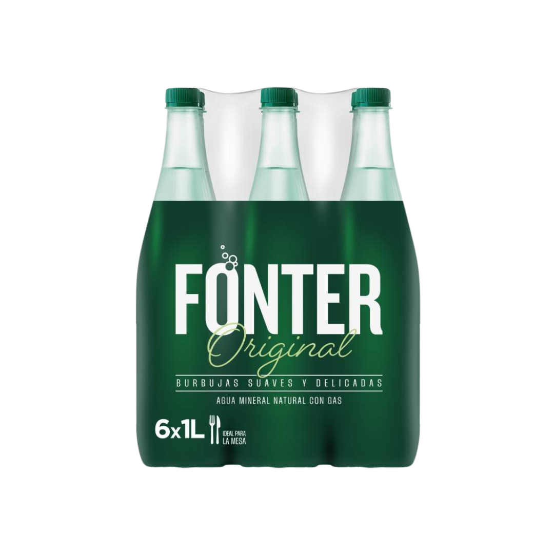 Agua con Gas Fonter 6x1L image 0
