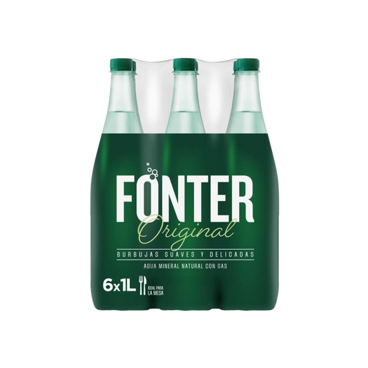 Agua con Gas Fonter 6x1L image 0
