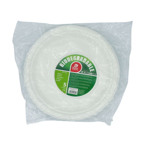 Plato Biodegradable Best 25cm 5u image 0