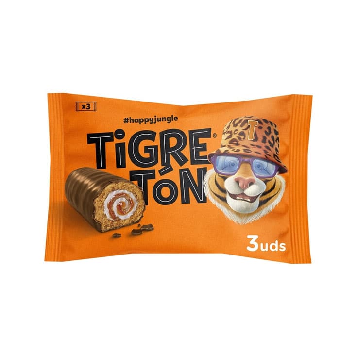 Rollitos de Bizcocho Tigretón 3u image 0