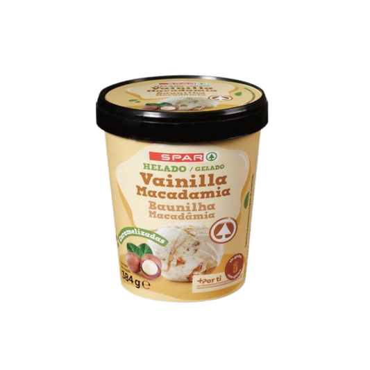 Helado de Vainilla y Macadamia SPAR 500ml image 0