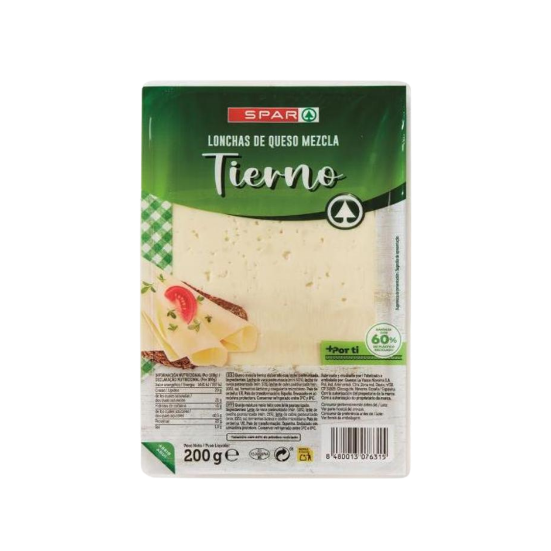 Queso en Lonchas Tierno Mezcla SPAR image 0