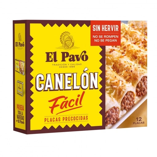 Placas de Canelones Precocidas El Pavo 18P image 0