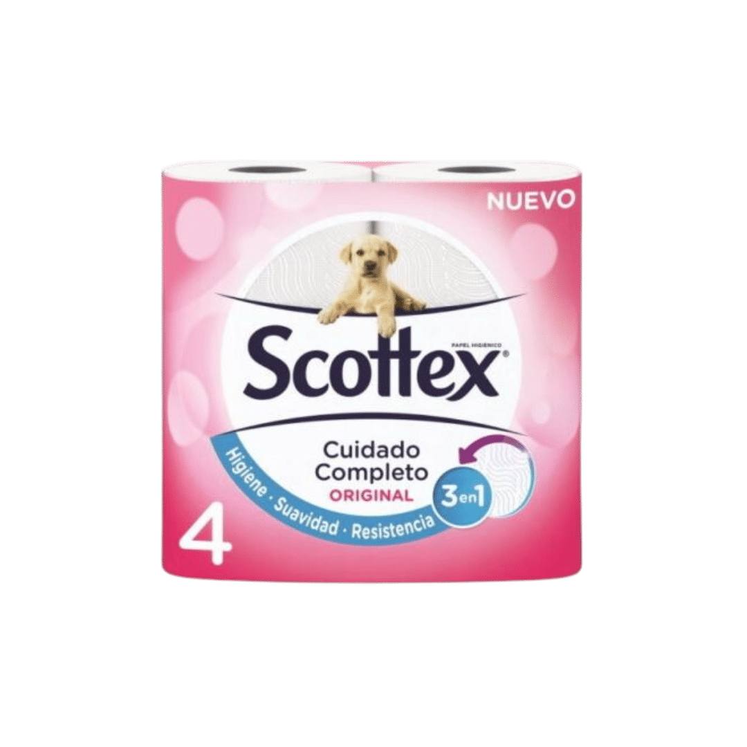 Papel Higiénico Scottex Original 4 Rollos image 0