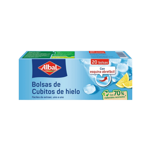 Bolsas de Cubitos de Hielo Albal 20u image 0