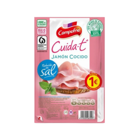 Jamón Cocido Cuida-t+ Campofrío 65g image 0