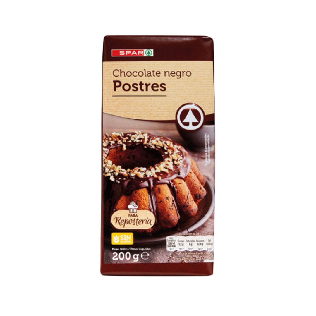 Chocolate Negro Postres SPAR 200g image 0