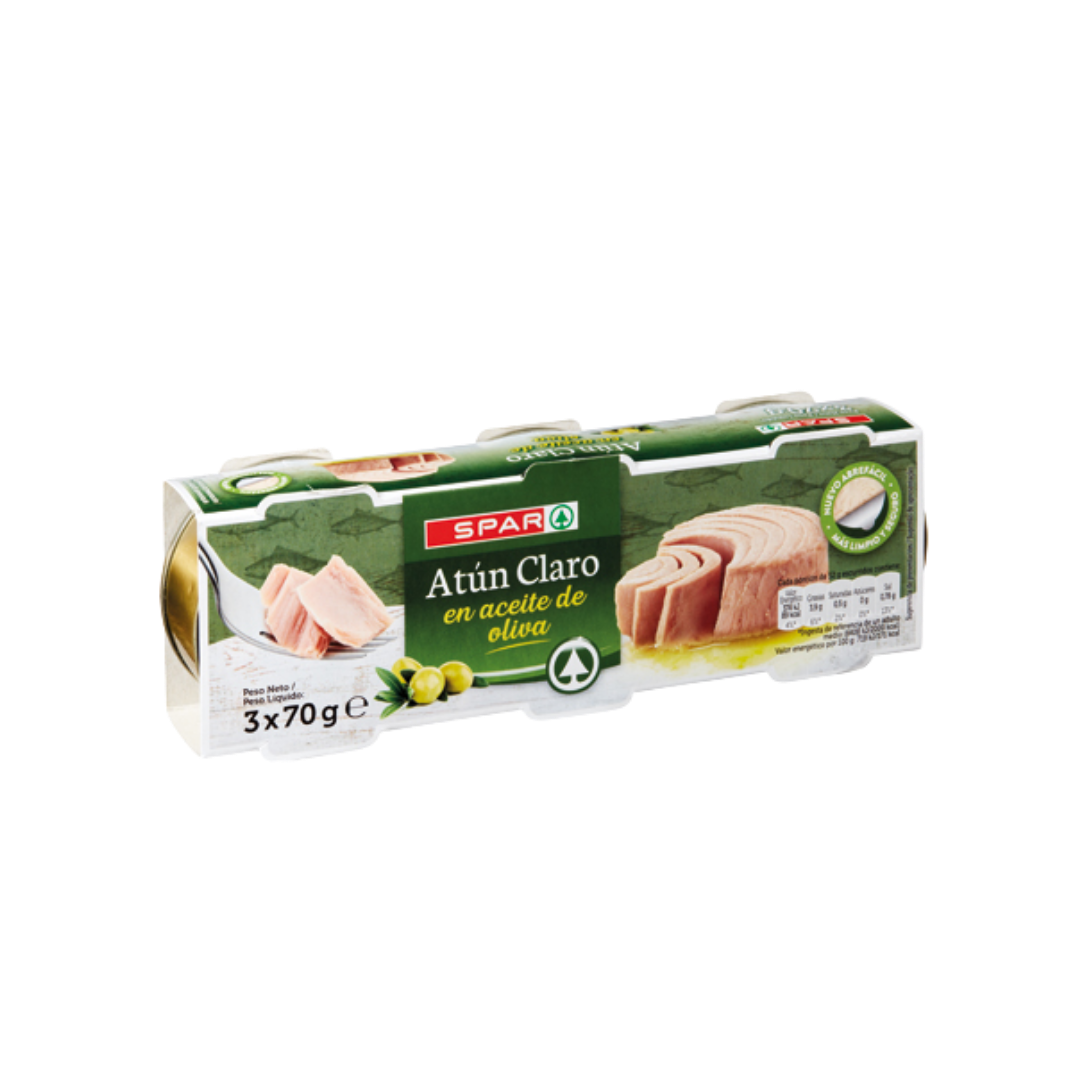 Atún Claro en Aceite de Oliva SPAR Pack 3 image 0