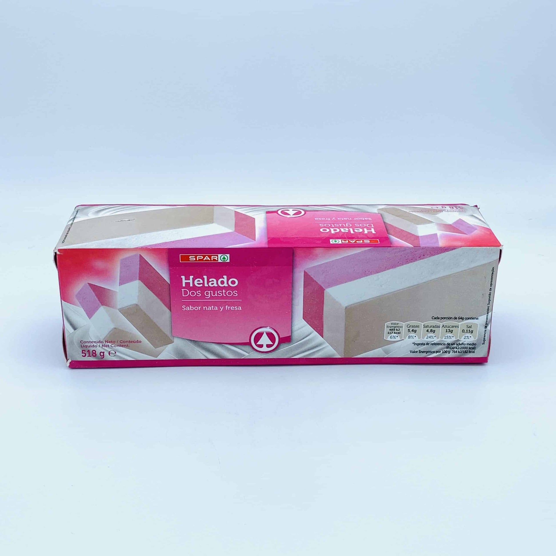 Helado de Nata y Fresa SPAR image 0