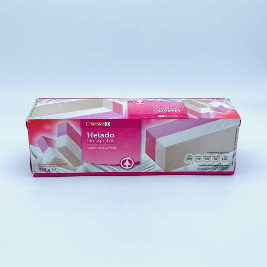Helado de Nata y Fresa SPAR image 0