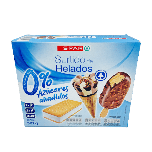 Surtido Helados sin Azúcares Añadidos SPAR 6u image 0