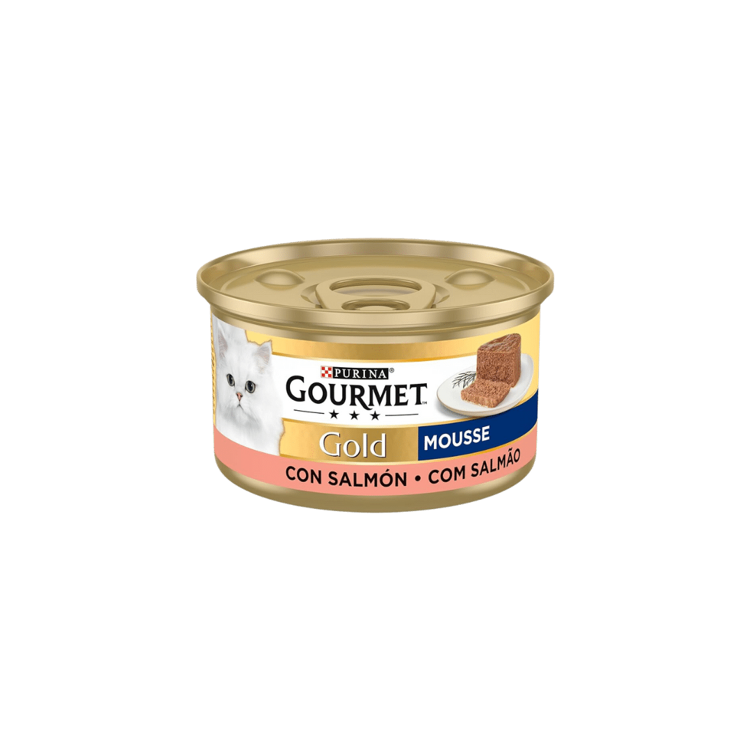 Purina Gourmet Gold Mousse Salmón 85g image 0