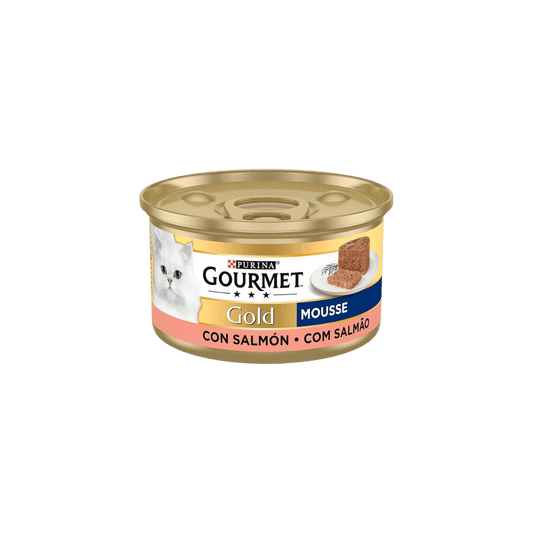 Purina Gourmet Gold Mousse Salmón 85g image 0