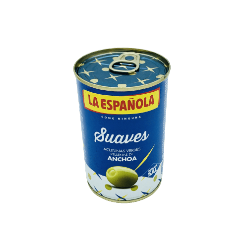 Aceitunas Verdes Rellenas de Anchoa Suaves La Española image 0