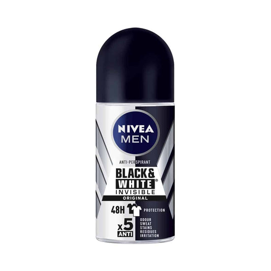 Desodorante Roll-on Nivea Men Black & White Invisible image 0