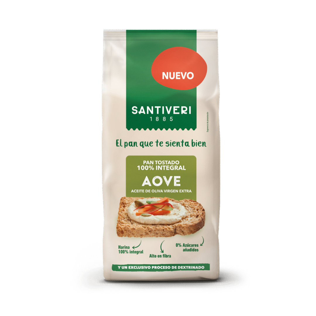 Santiveri Pan Tostado 100% Integral AOVE 200g image 0