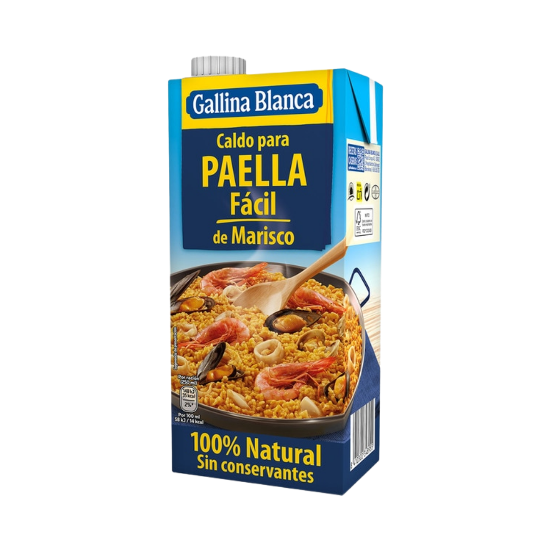 Caldo para Paella de Marisco Gallina Blanca 1L image 0