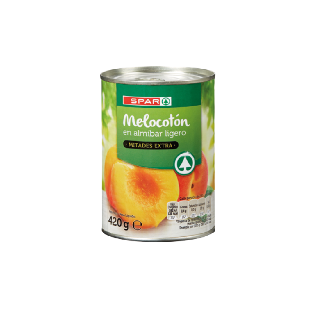 Melocotón en Almíbar Ligero SPAR 420g image 0