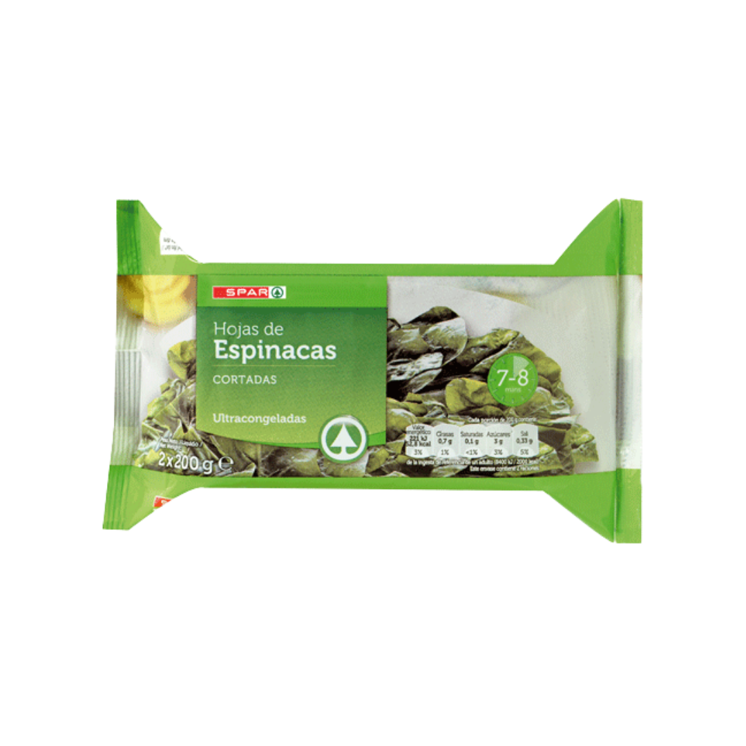 Espinacas Cortadas SPAR 2x200g image 0