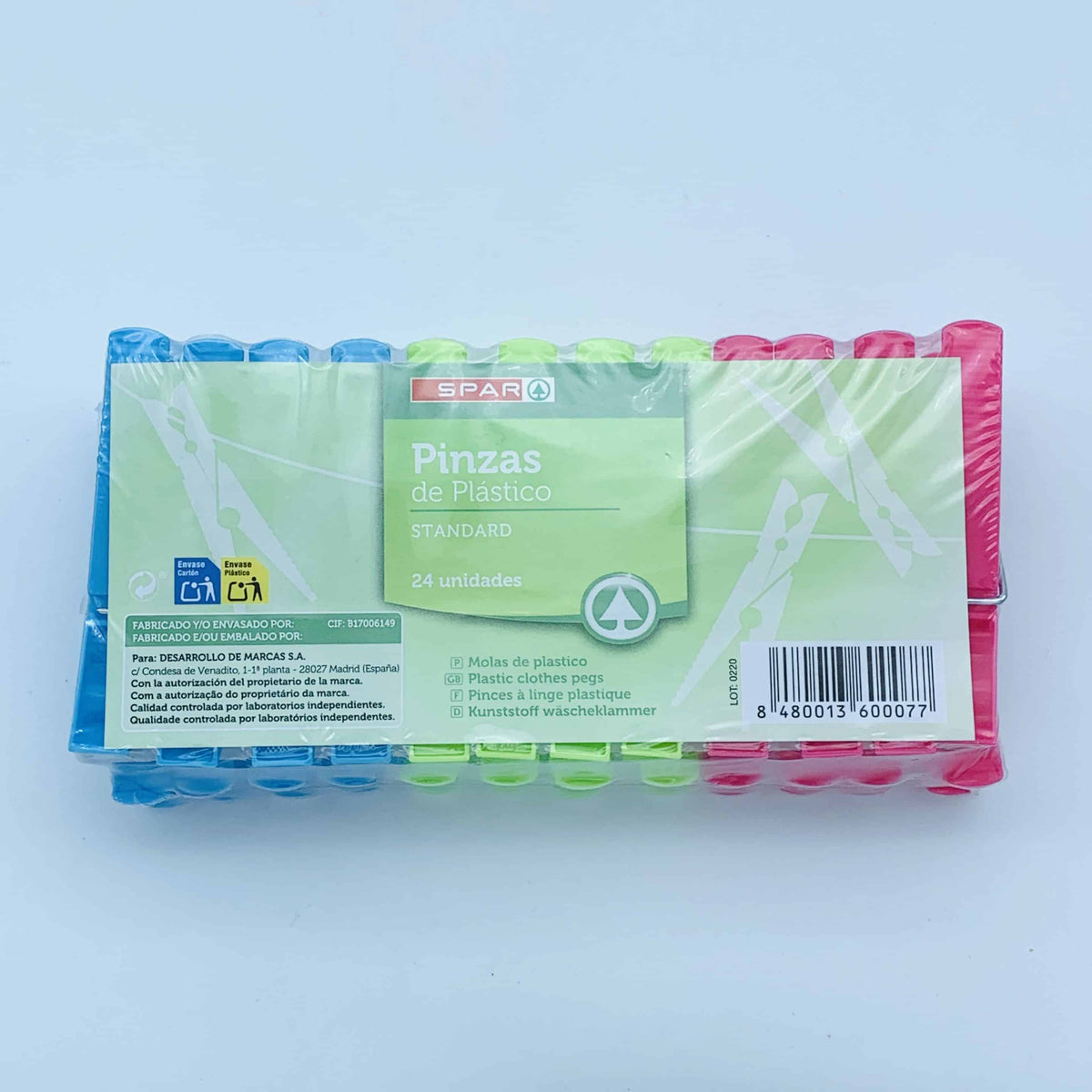 Pinzas de Plástico SPAR 24u image 0
