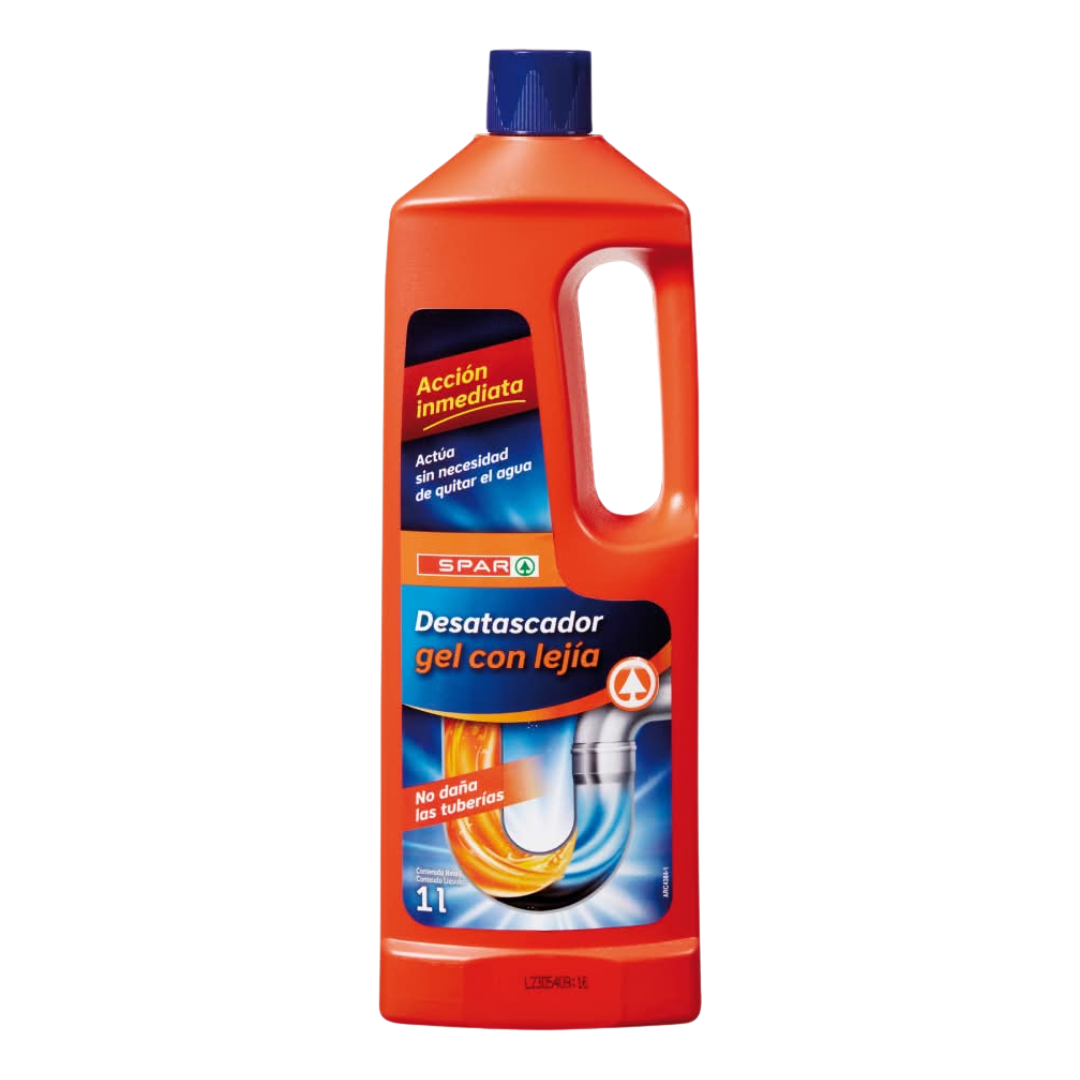 Desatascador con Lejía SPAR 1L