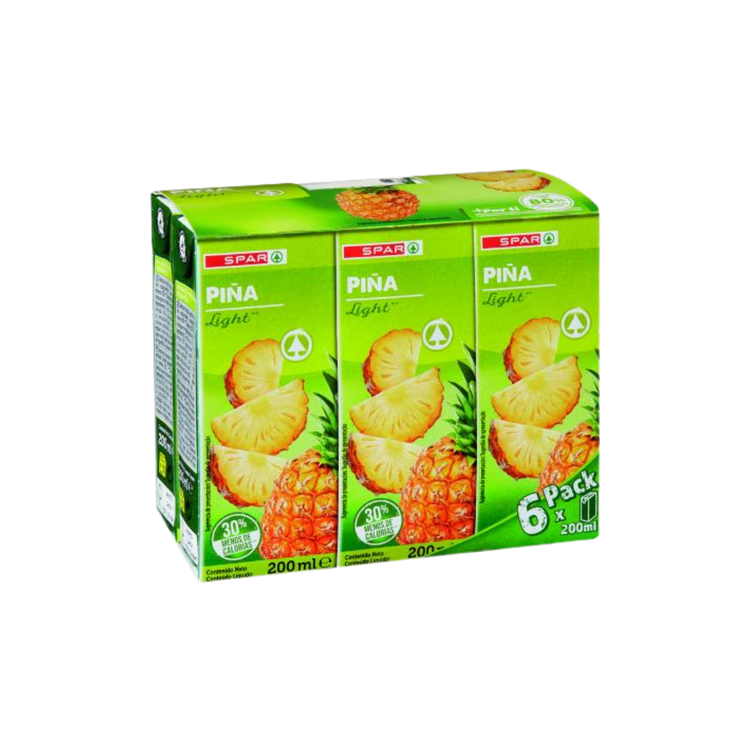Zumo de Piña Light SPAR 6x200ml image 0