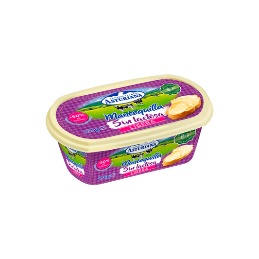Mantequilla Ligera sin Lactosa Asturiana 250g image 0