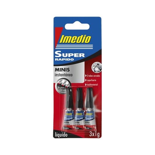 Pegamento Imedio Instantáneo Mini 3x1g image 0