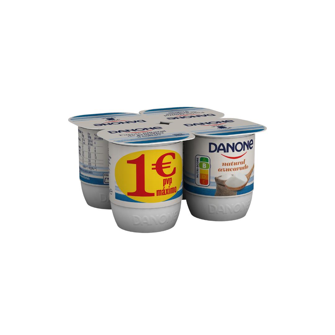 Yogur Natural Azucarado Danone image 0