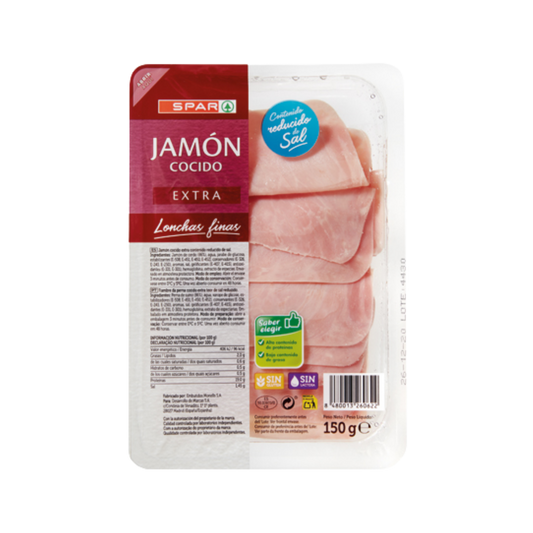 Jamón Cocido Extra Finas Lonchas SPAR image 0