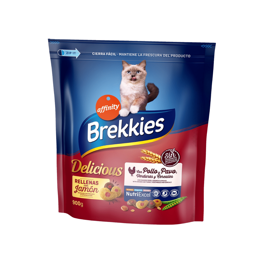 Brekkies Delicious para Gatos 900g image 0