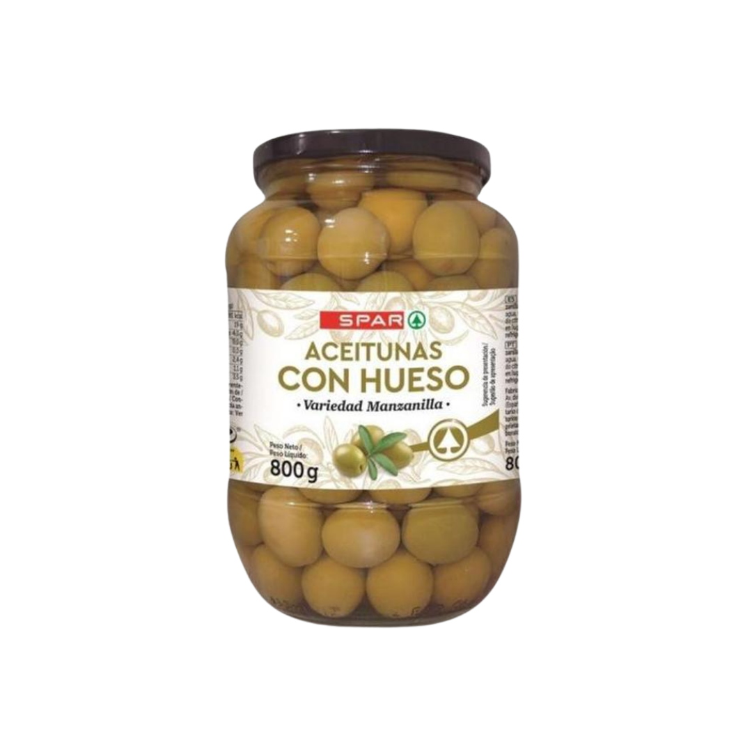 Aceitunas con Hueso Manzanilla SPAR 800g image 0