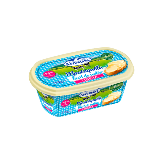 Mantequilla Ligera Fácil de Untar Asturiana 250g image 0
