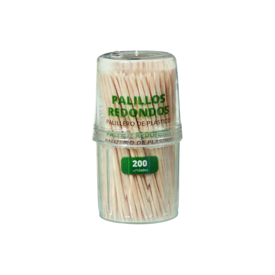 Palillos Redondos Palillero de 200u image 0