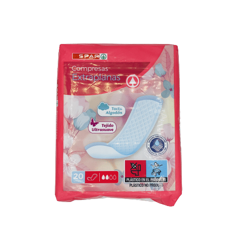Compresas Extraplanas Tacto Algodón SPAR image 0