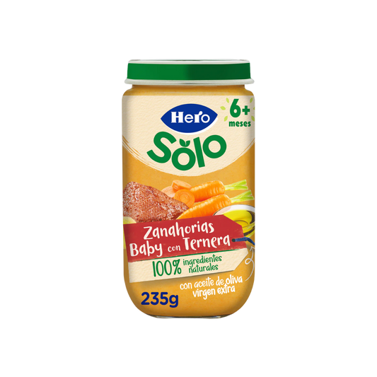 Hero Solo Zanahorias Baby con Ternera