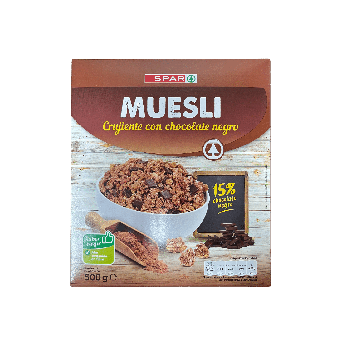Muesli Crujiente con Chocolate Negro SPAR
