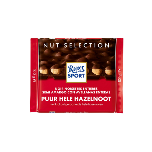 Ritter Chocolate Semi Amargo con Avellanas Enteras
