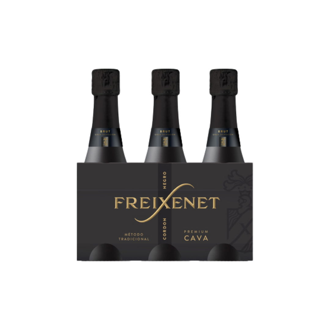 Cava Freixenet Cordon Negro Mini 3u