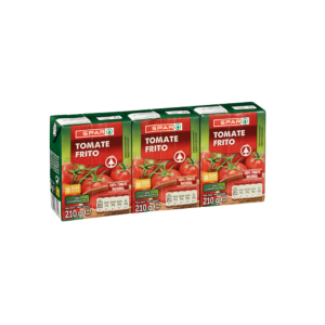 Tomate Frito SPAR Pack de 3 Briks de 210g