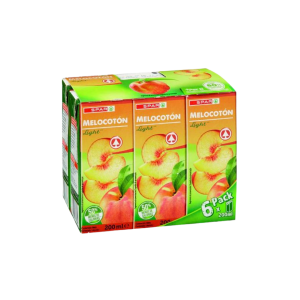 Zumo de Melocotón Light SPAR 6x200ml