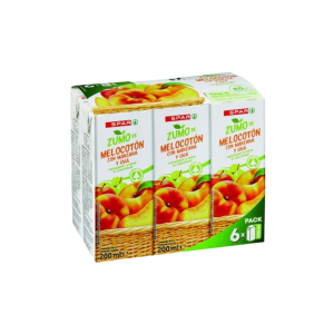 Zumo de Melocotón SPAR 6x200ml