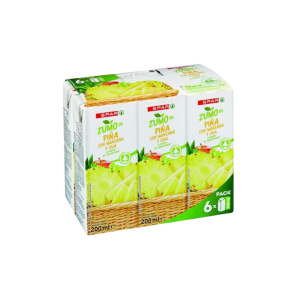 Zumo de Piña SPAR 6x200ml