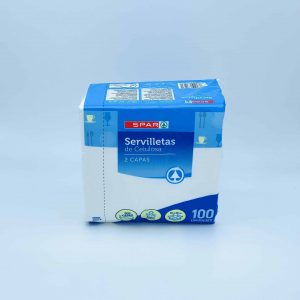 Servilletas de Celulosa 2 Capas SPAR 100u