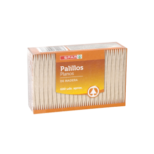 Palillos Planos SPAR 600u